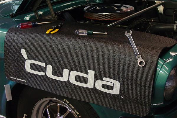 Plymouth 'Cuda Logo Vehicle Fender Protective Cover - Click Image to Close